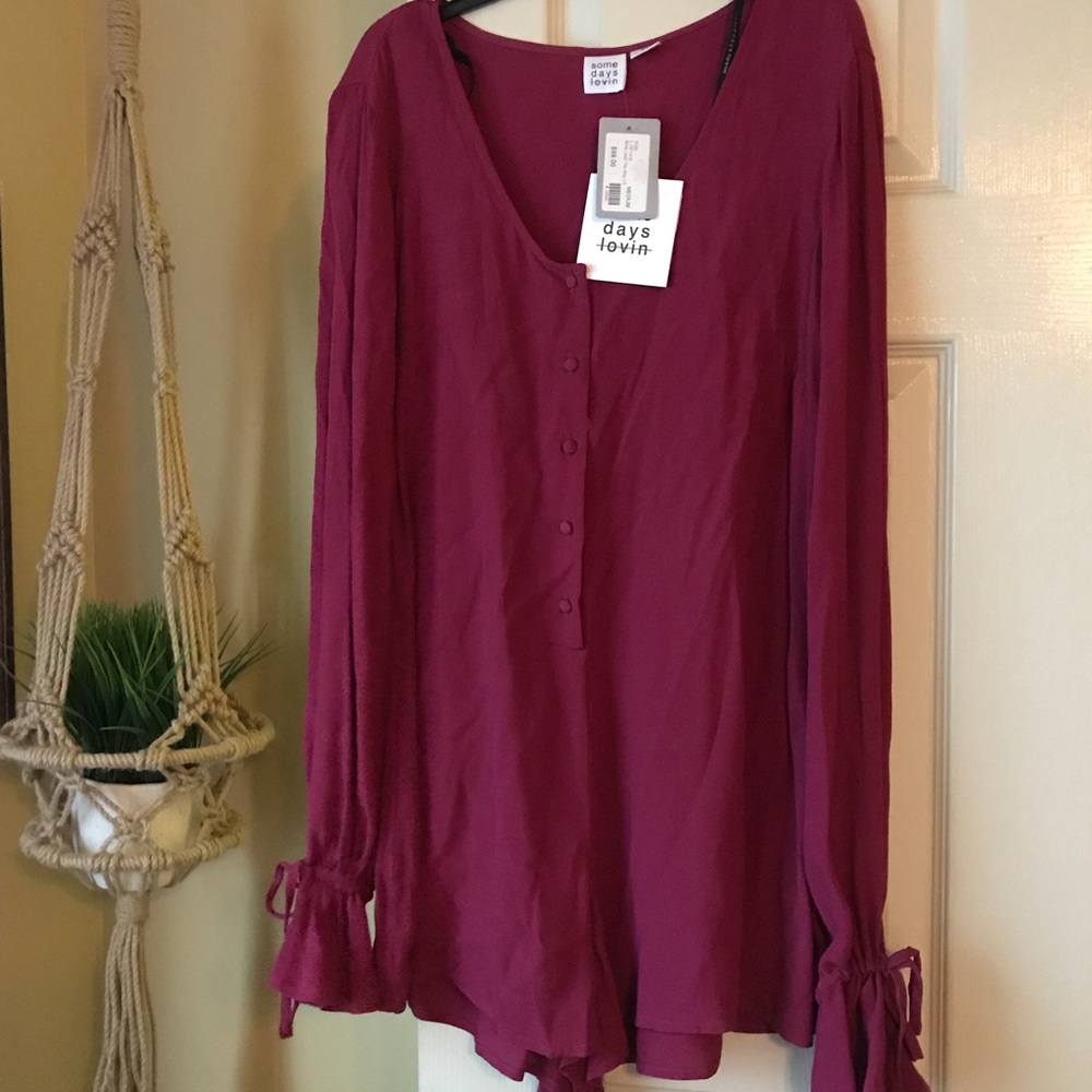 somedays lovin romper NWT.